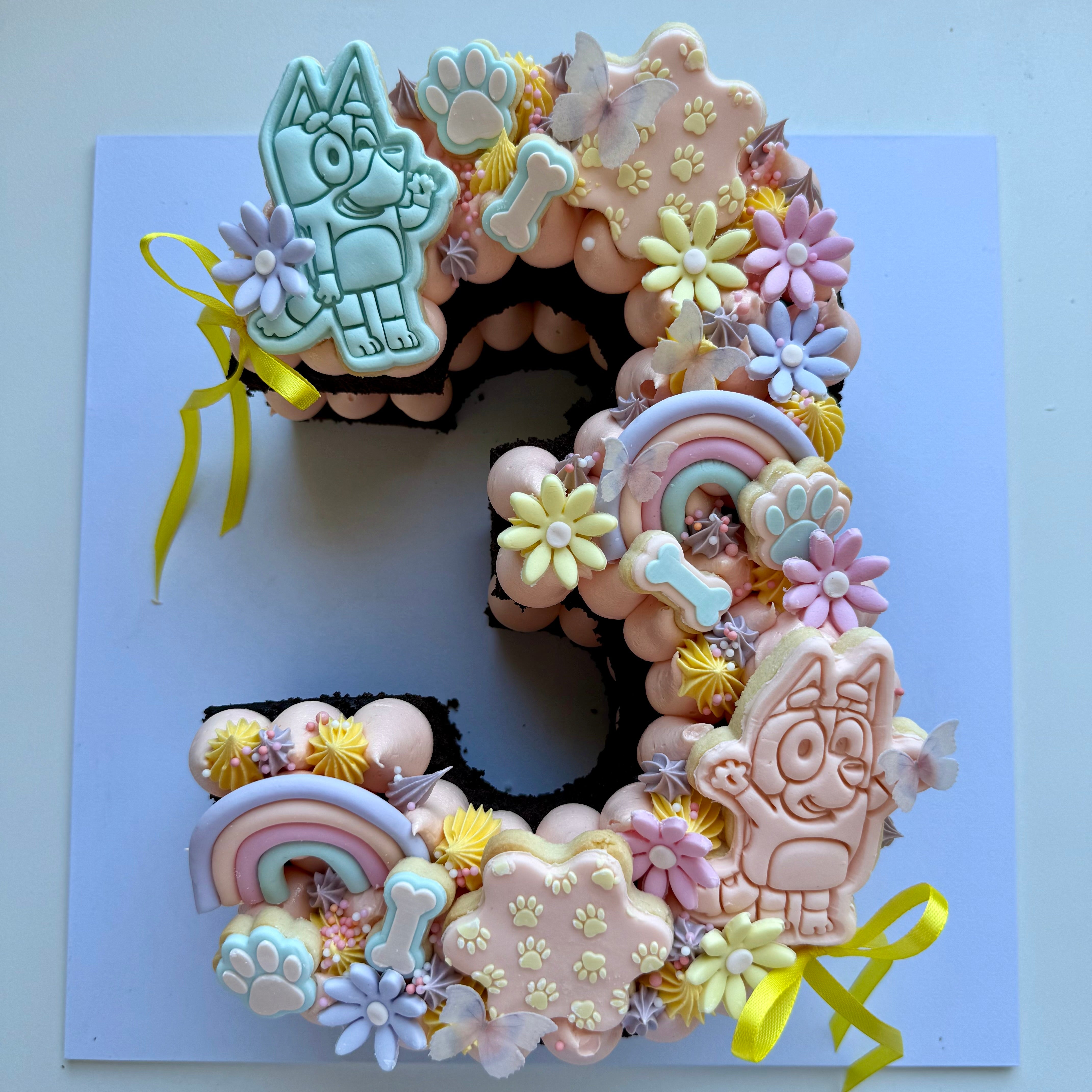 Bluey Number / Letter Cake