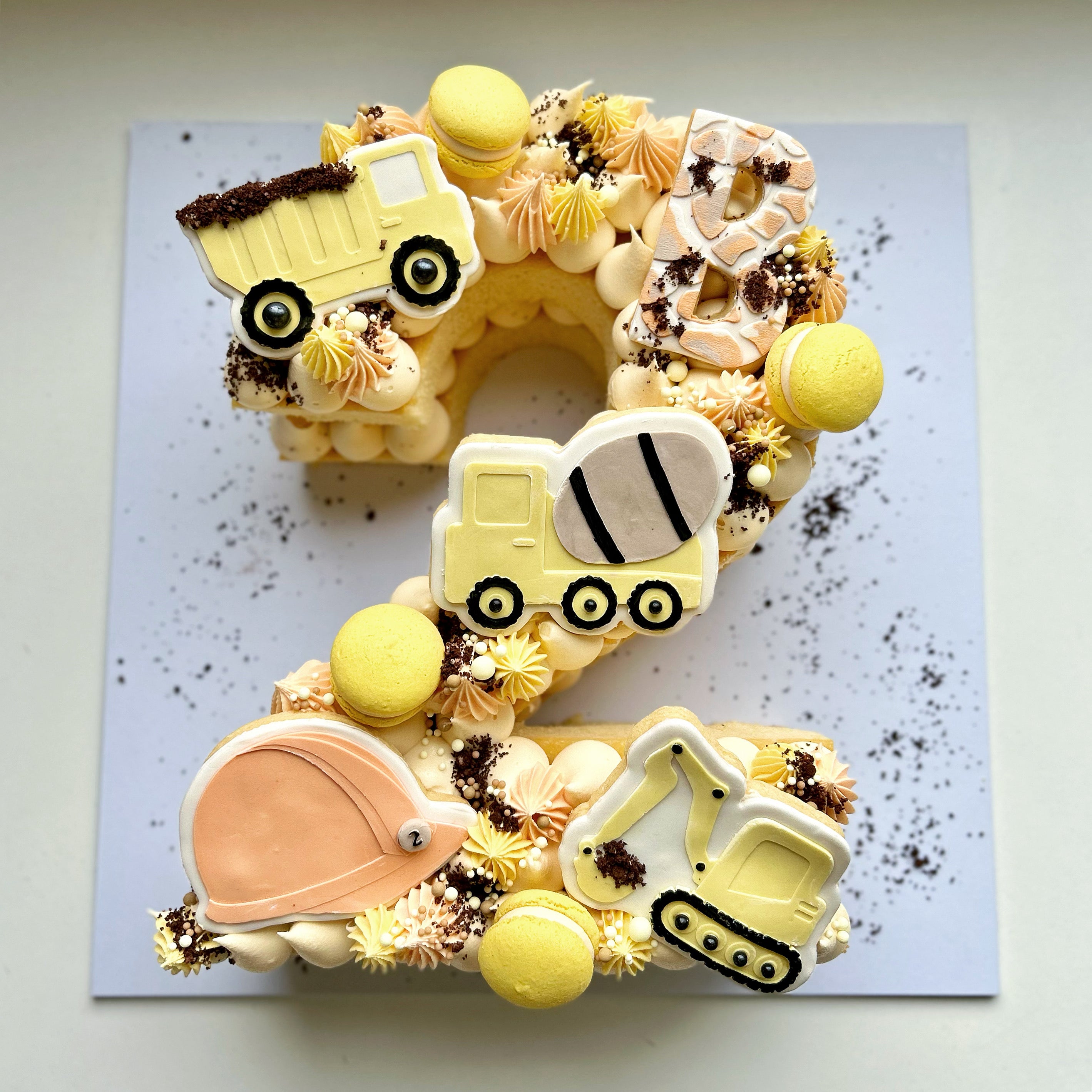 Construction Number / Letter Cake