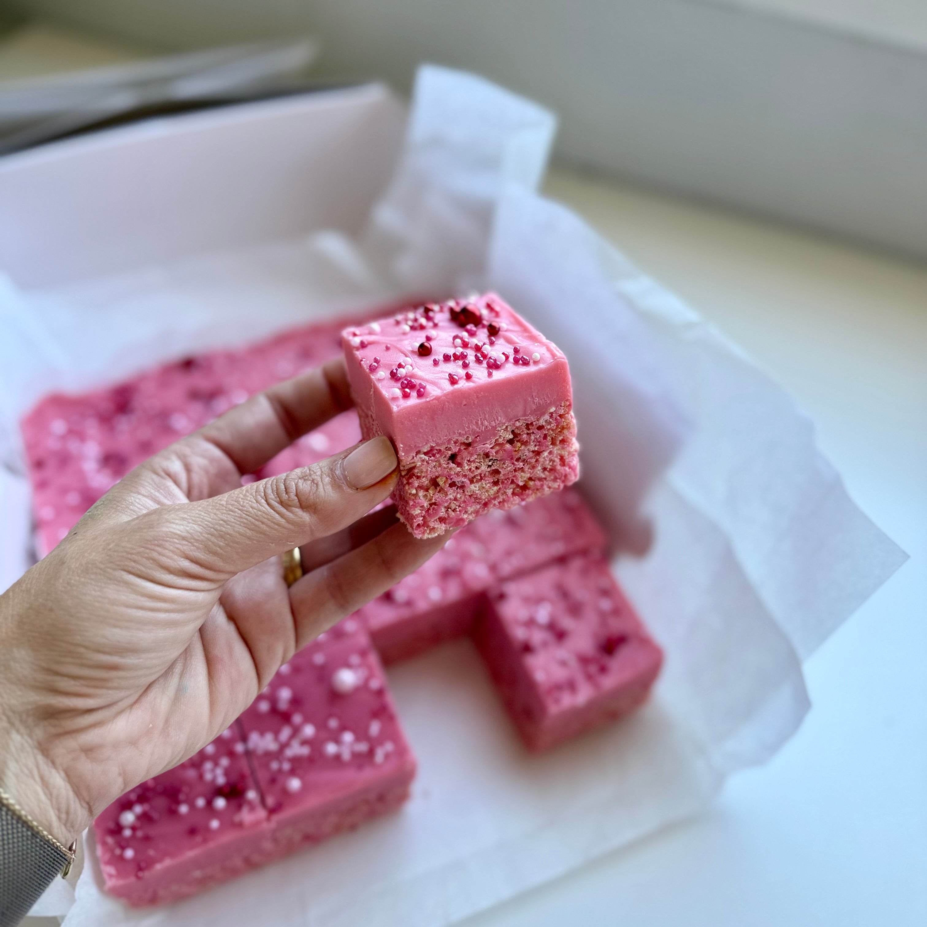 Rice Krispy Fudge Bites