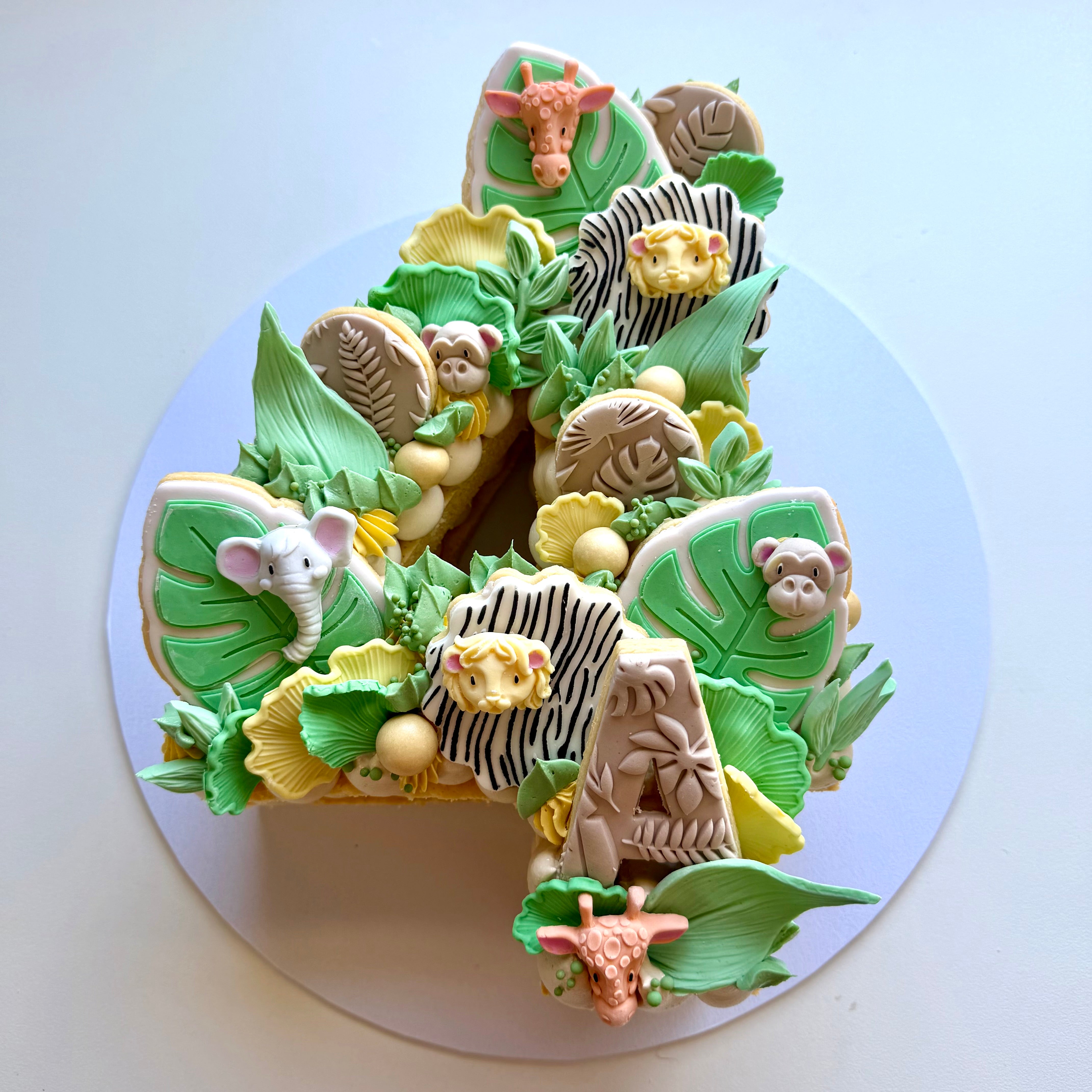 Jungle Number / Letter Cake