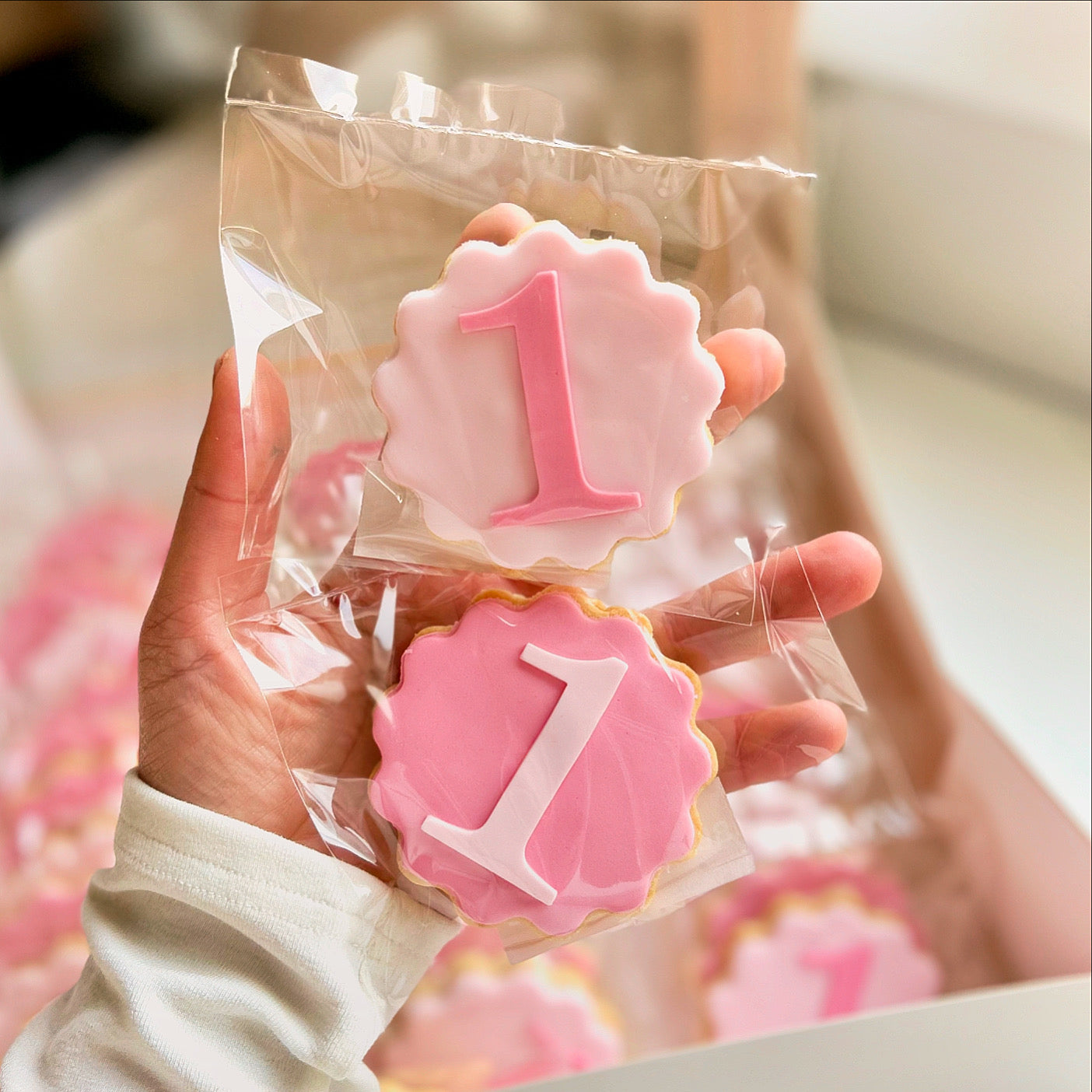 Number cookie wavy birthday