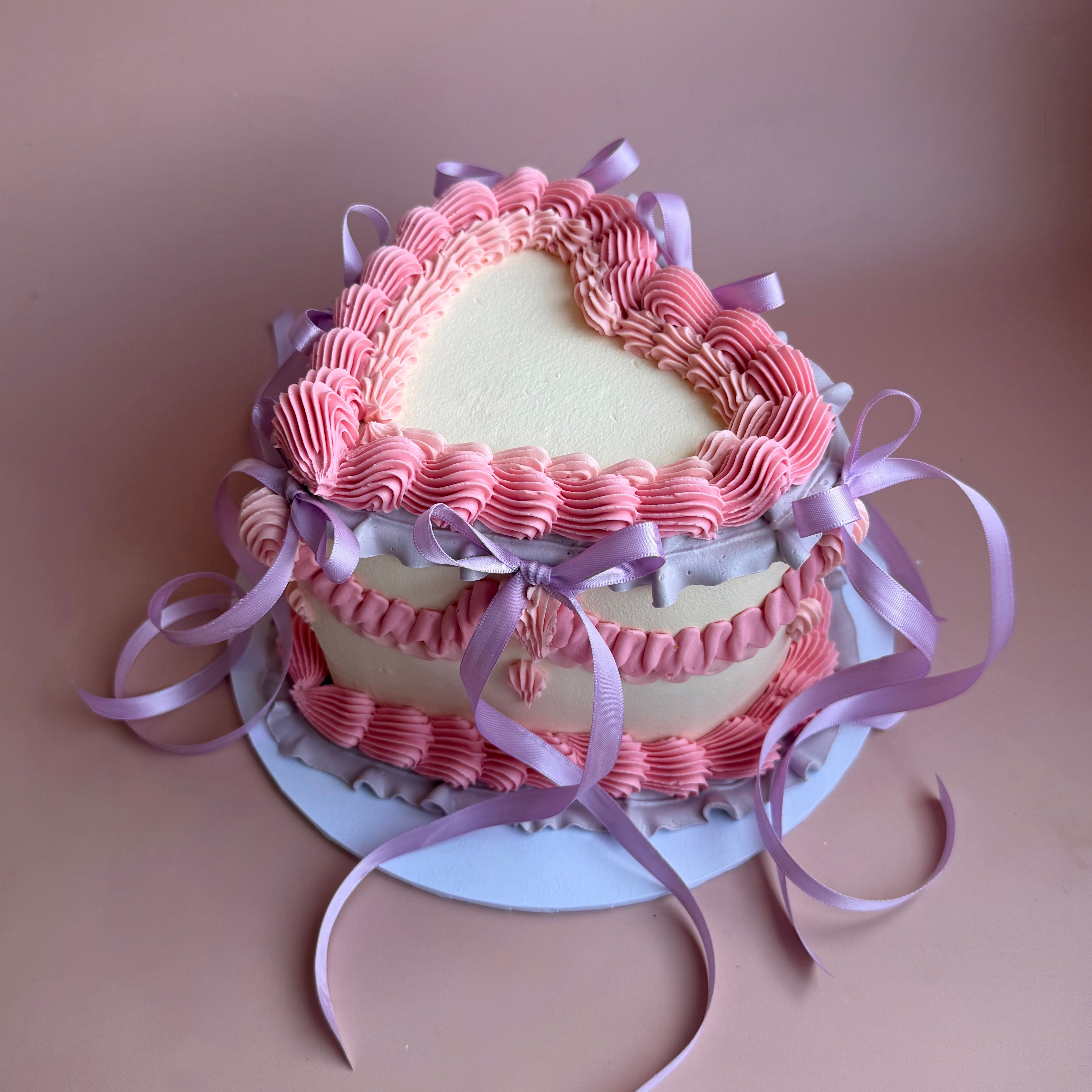 Retro Heart Cake