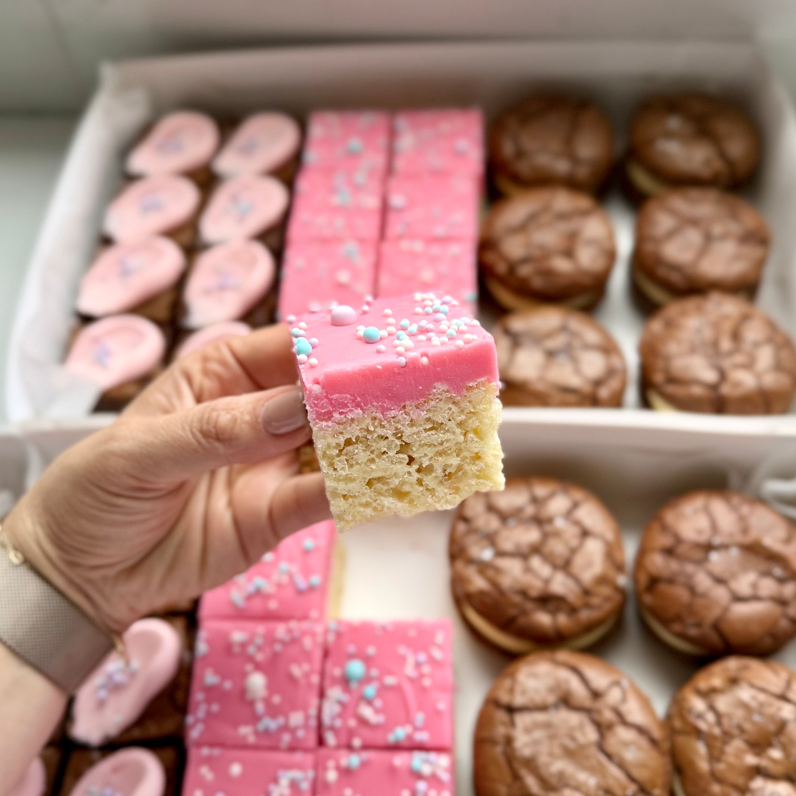 Rice Krispy Fudge Bites