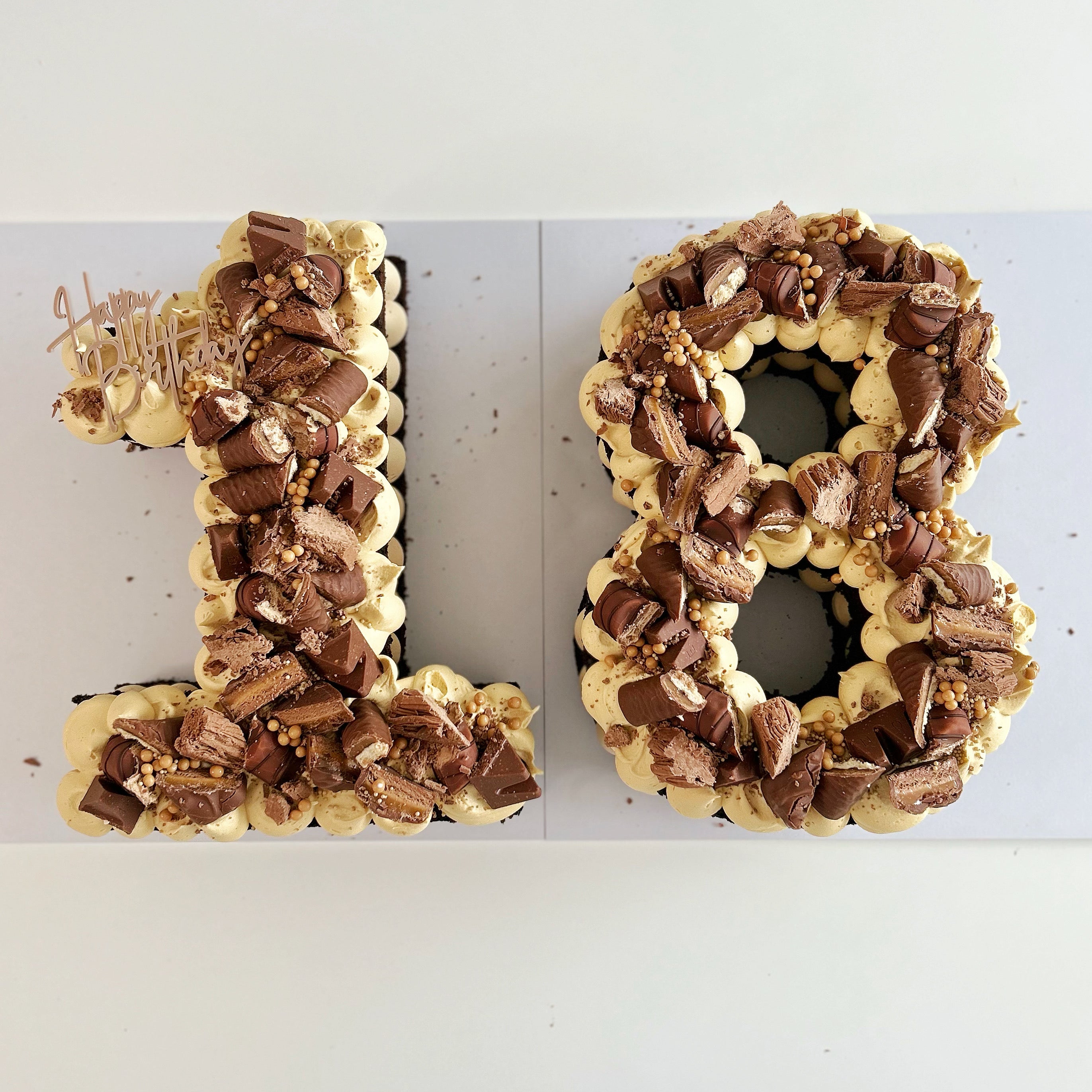 Double Digit Chocolate Everything Number / Letter Cake