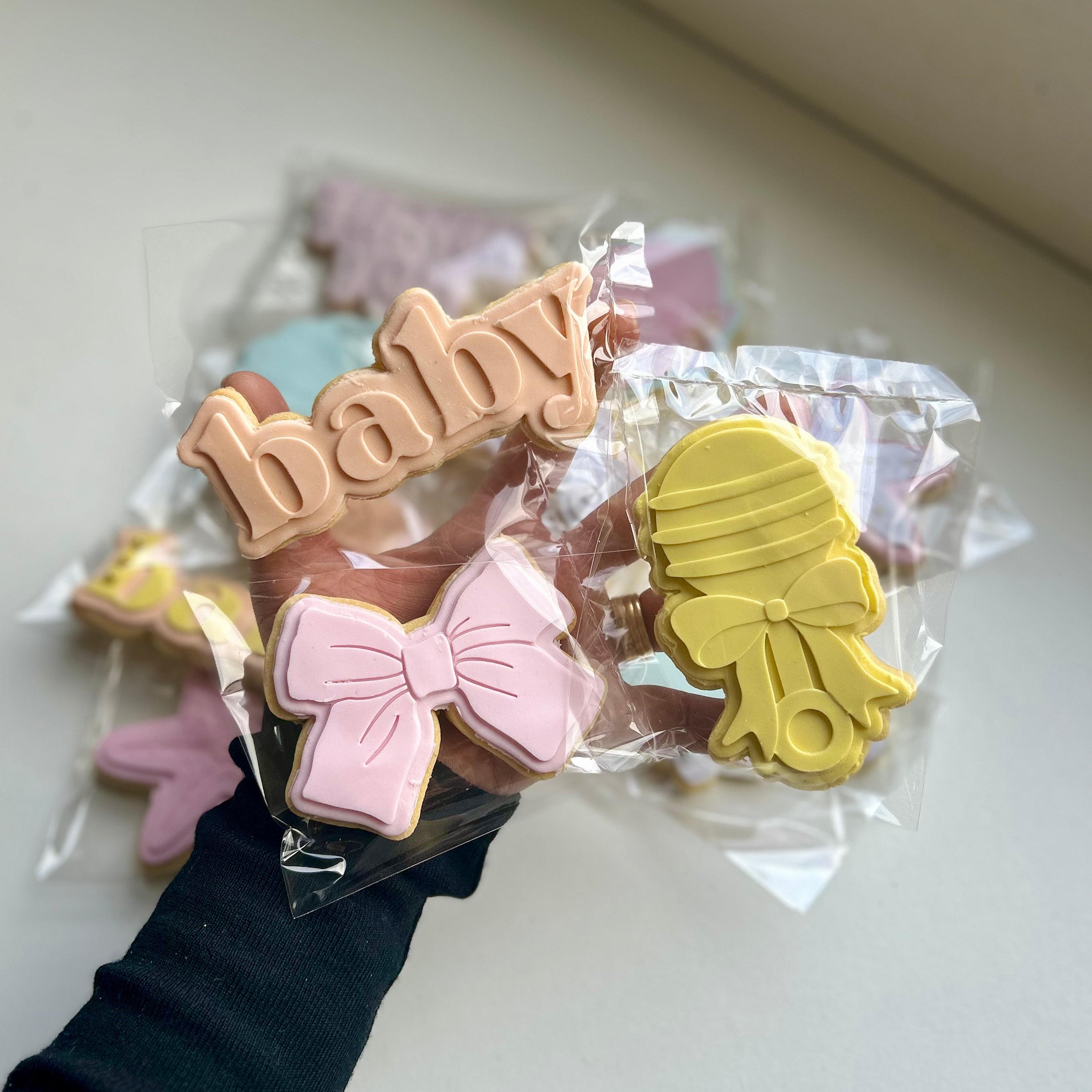 Baby shower thank you cookies party favour gift 