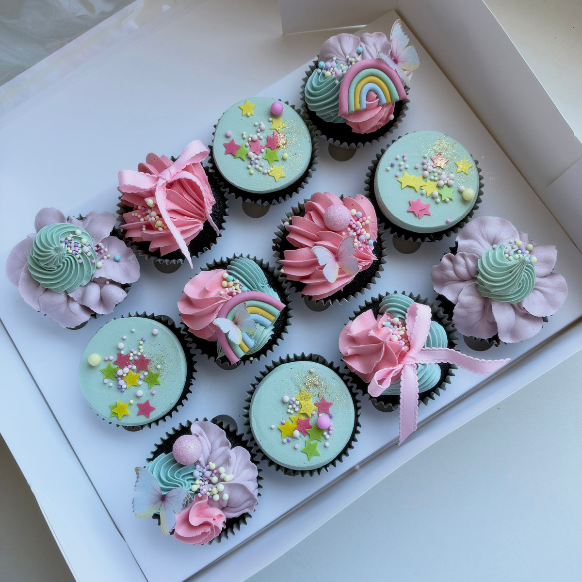Girly Pop Party Cupcakes