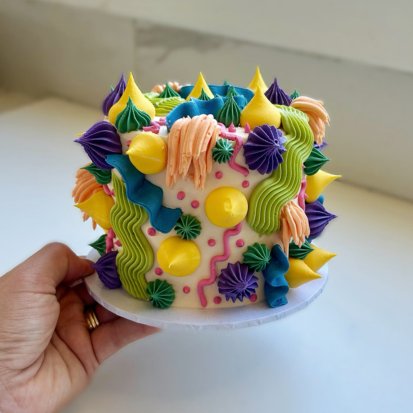 Squiggly Fun Celebration Cake