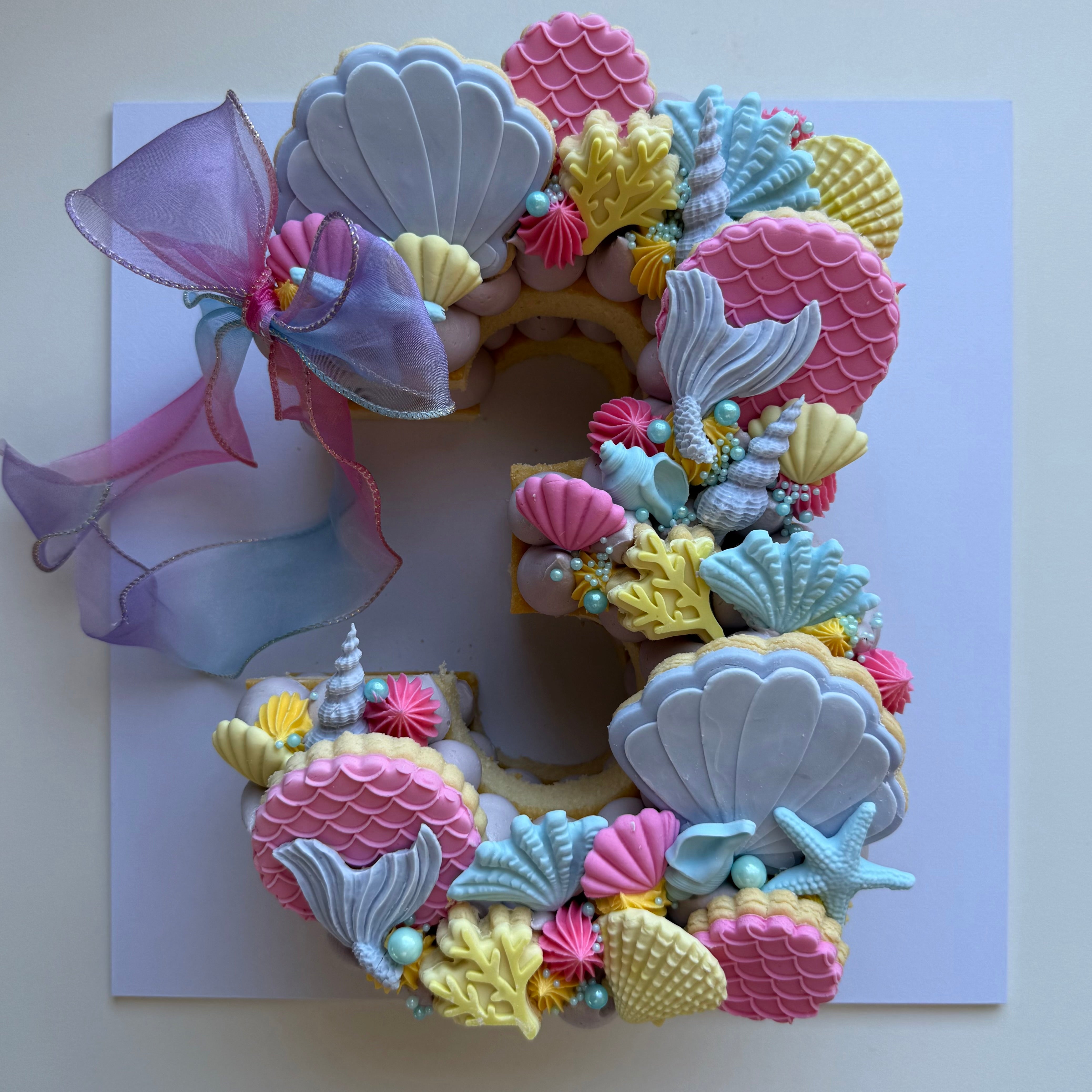 Mermaid Number / Letter Cake