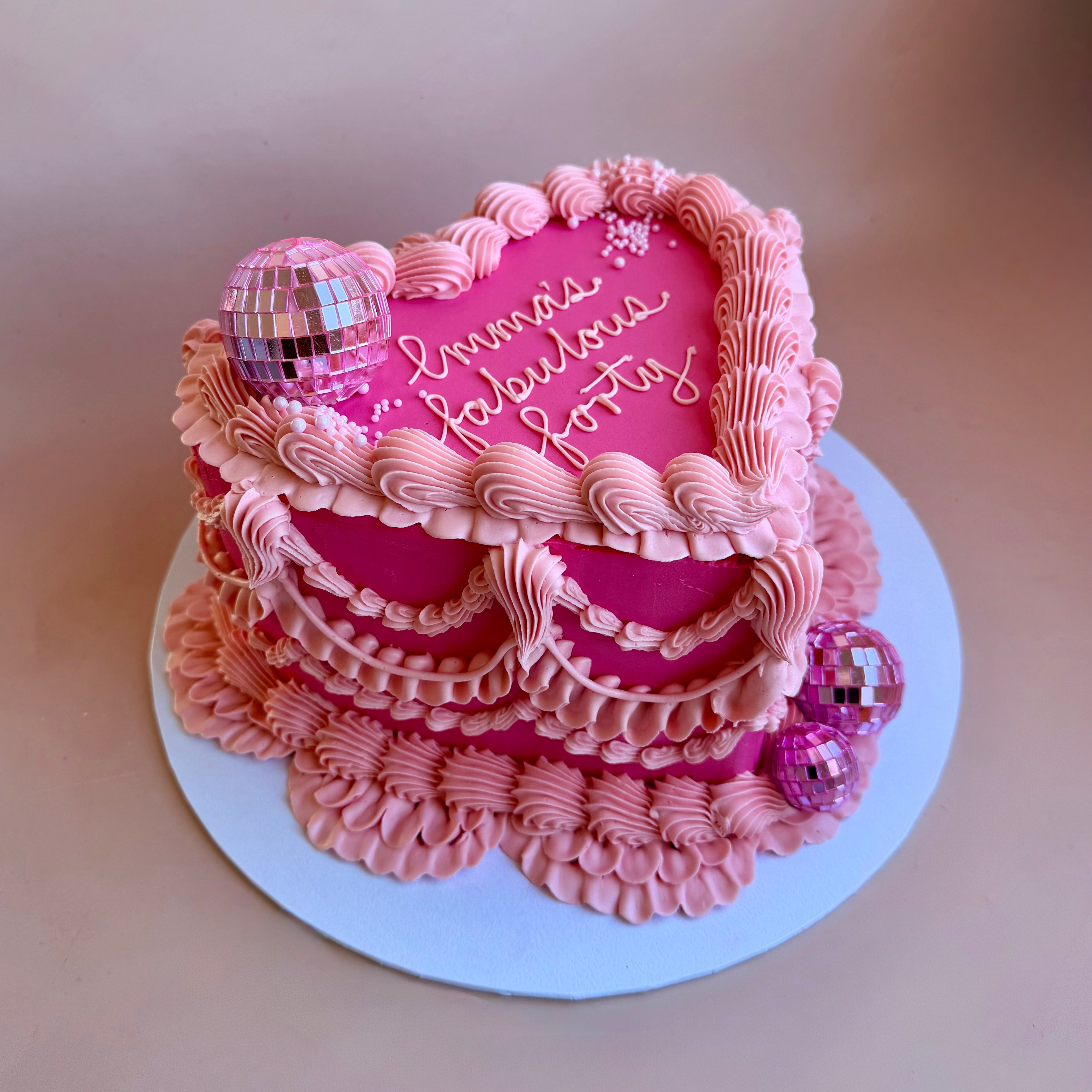 Retro Heart Cake