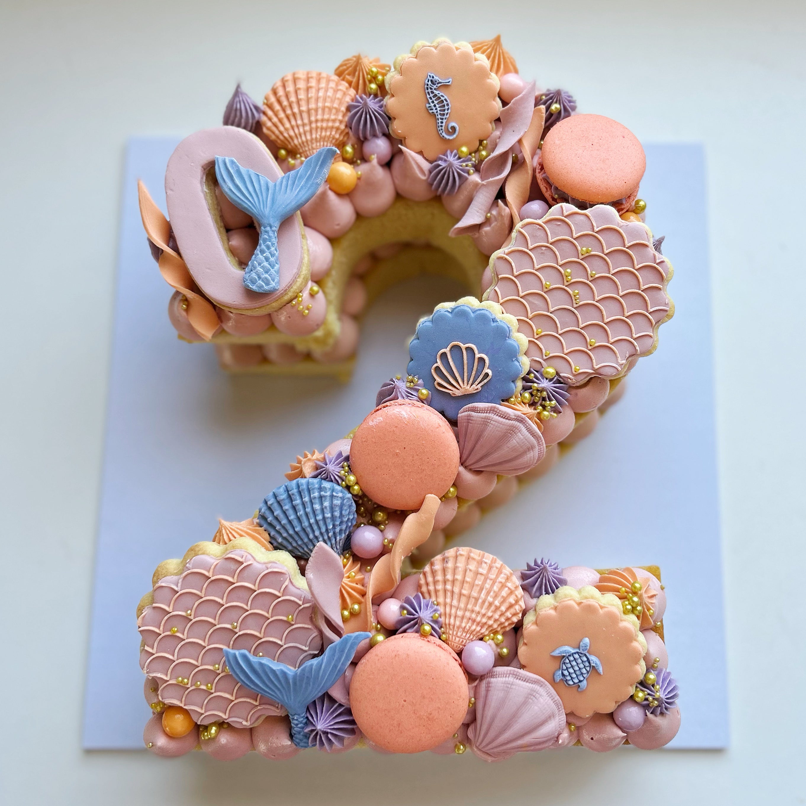 Mermaid Number / Letter Cake